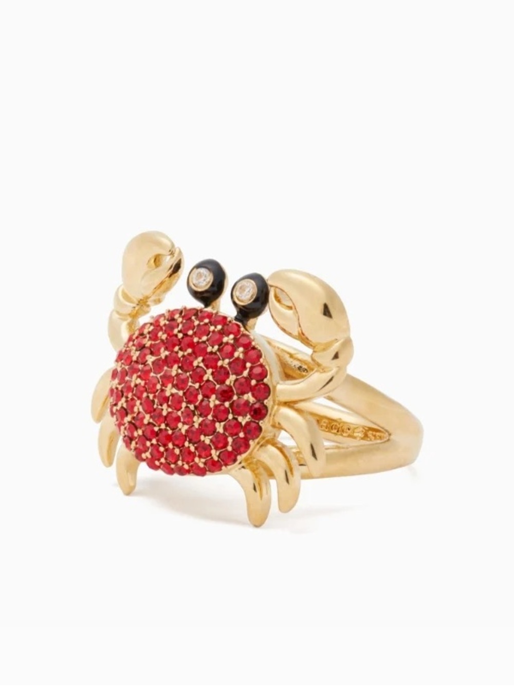 New Kate Spade Size 7 Shore Thing Pave Crab Ring